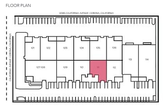 2045 California Ave, Corona, CA à louer Plan d’étage– Image 1 sur 1