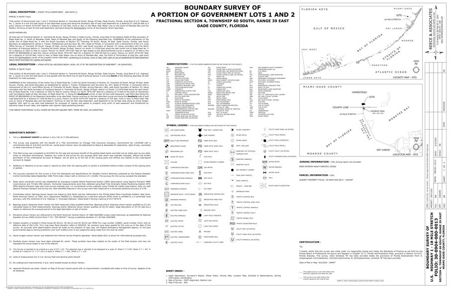 U.S Rte 1, Key Largo, FL à vendre - Plan de site – Image 2 sur 2