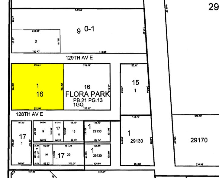 12811 Nebraska Ave N, Tampa, FL à louer - Plan cadastral – Image 2 sur 6