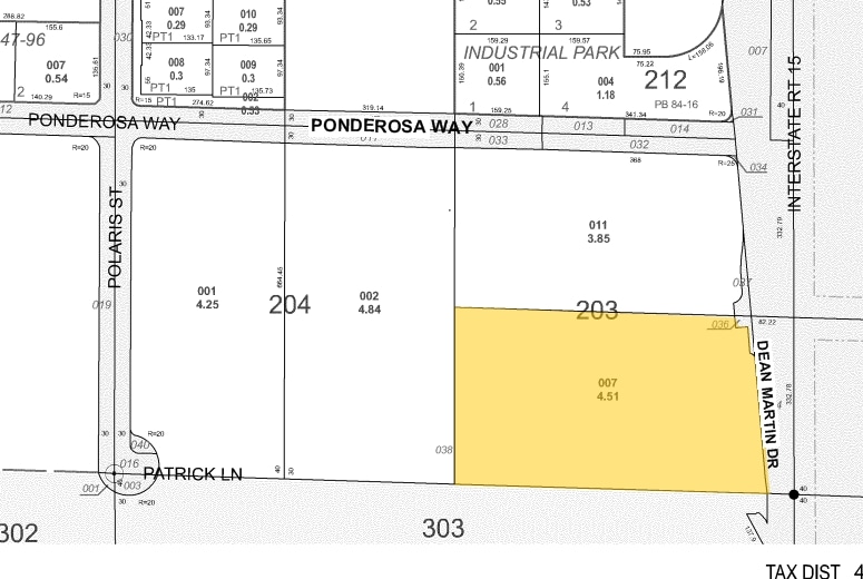 SW Dean Martin Dr & Ponderosa Way, Las Vegas, NV à vendre - Plan cadastral – Image 3 sur 3