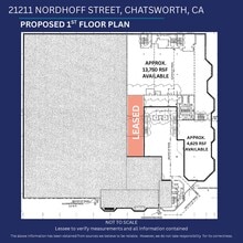 21211 Nordhoff St, Chatsworth, CA à louer Plan d’étage– Image 1 sur 2