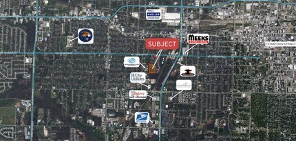 711 S Lafontaine Ave, Springfield, MO - VUE AÉRIENNE  vue de carte