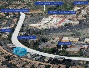 23822 W Valencia Blvd, Valencia, CA - VUE AÉRIENNE  vue de carte