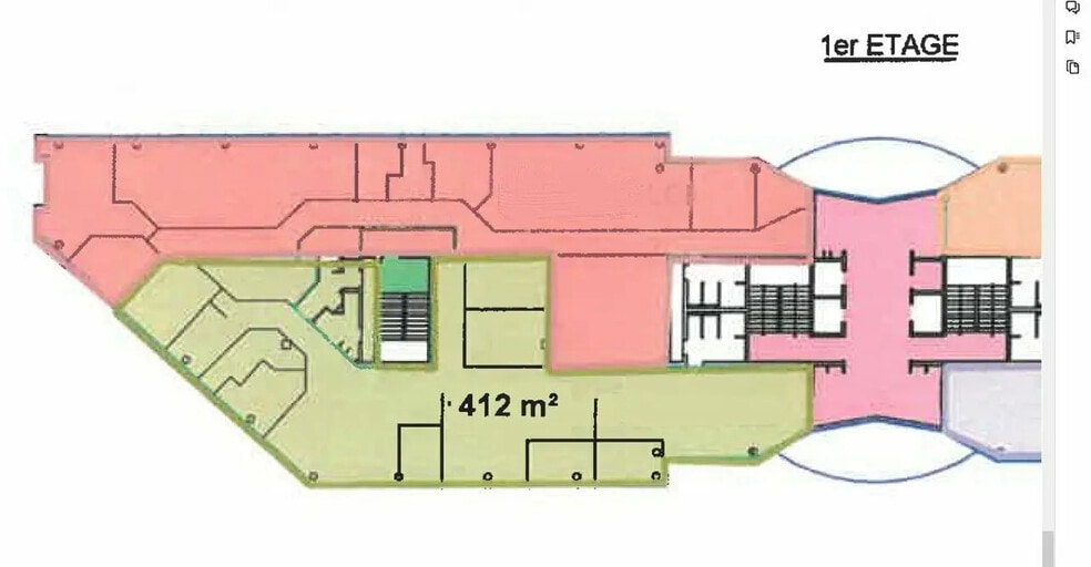Bureau dans Le Havre à louer - Plan d’étage – Image 2 sur 2