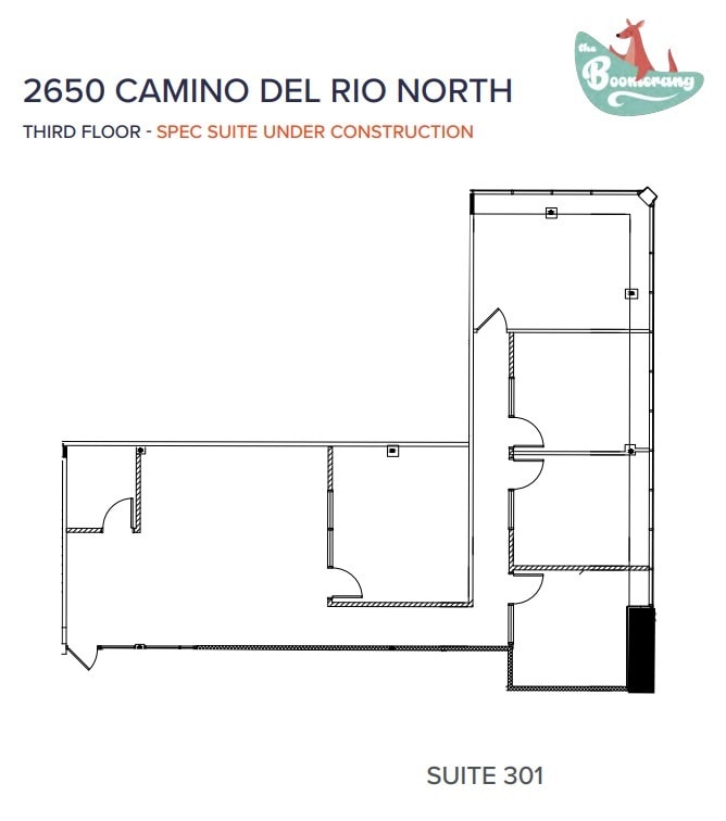 2650 Camino del Rio N, San Diego, CA à louer Plan d’étage– Image 1 sur 1