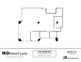 1431 Greenway Dr, Irving, TX à louer Plan d’étage– Image 1 sur 3