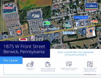 Plus de détails pour 1875 W Front St, Berwick, PA - Local commercial à louer