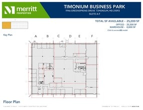 1940-1946 Greenspring Dr, Timonium, MD à louer Plan d’étage– Image 1 sur 1
