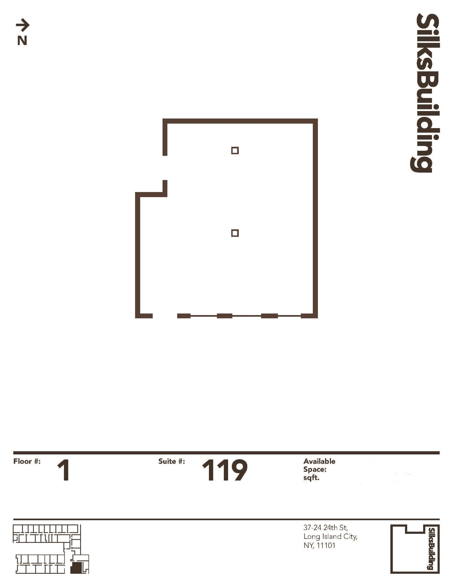 37-24 24th St, Long Island City, NY à louer Plan d’étage– Image 1 sur 9