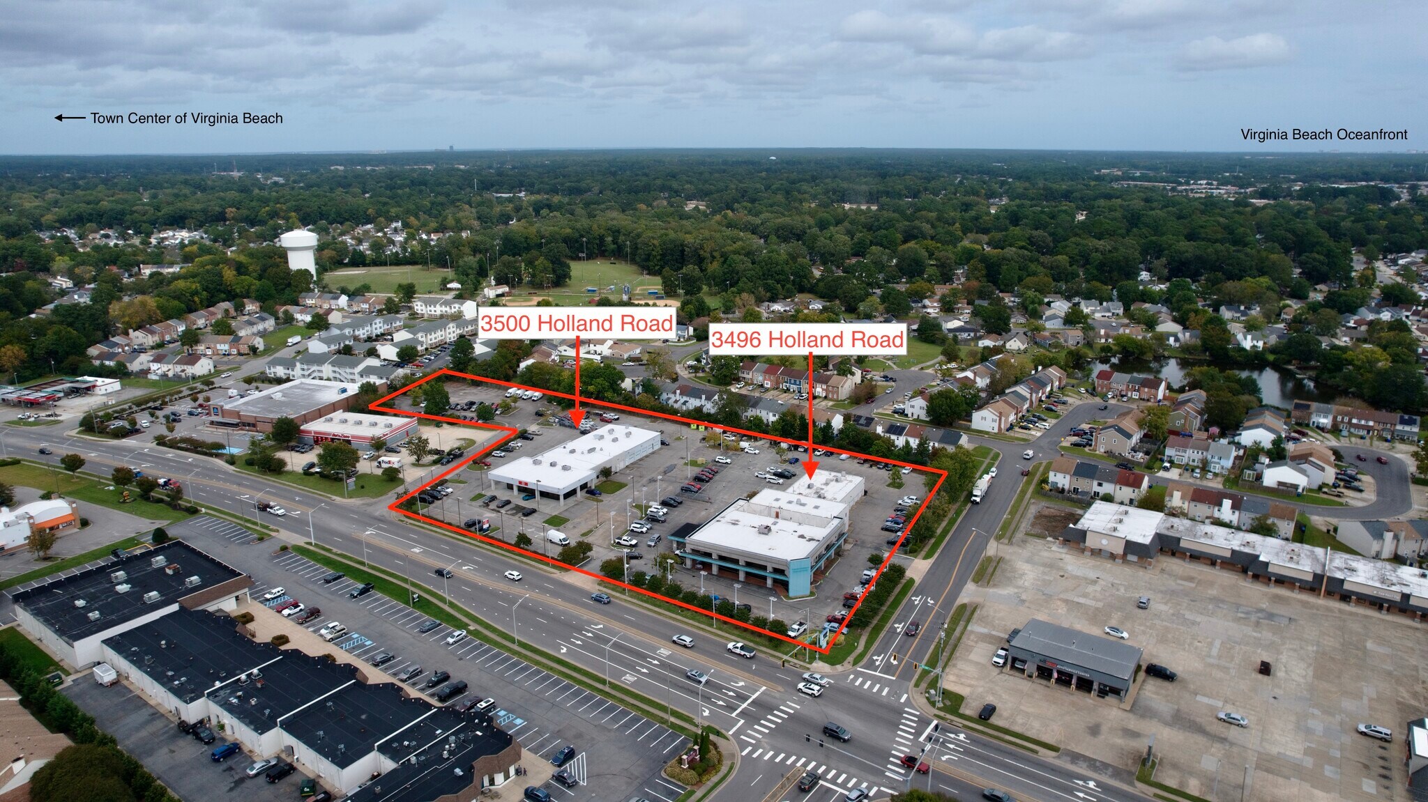 3496 & 3500 Holland Road, Virginia Beach portefeuille de 2 biens à vendre sur LoopNet.fr Photo principale– Image 1 sur 9