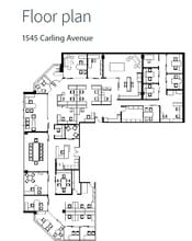 1545 Carling Ave, Ottawa, ON à louer Plan d’étage– Image 1 sur 6