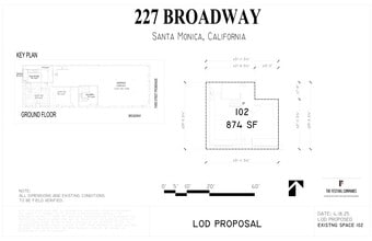 223-227 Broadway, Santa Monica, CA à louer Plan de site– Image 1 sur 1