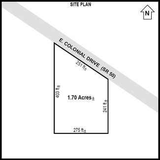 Plus de détails pour 18966 E Colonial Dr, Orlando, FL - Terrain à vendre