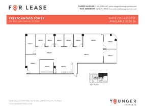 5151 Belt Line Rd, Dallas, TX à louer Plan d’étage– Image 2 sur 2