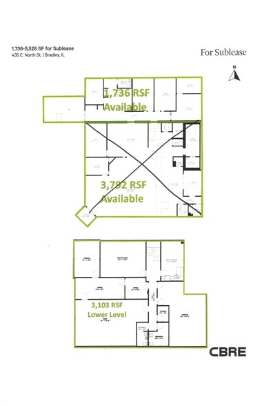 435 E North St, Bradley, IL à louer - Plan d’étage – Image 2 sur 13