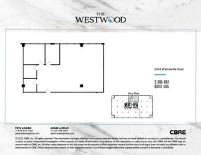2443 Warrenville Rd, Lisle, IL à louer Plan d’étage– Image 1 sur 1