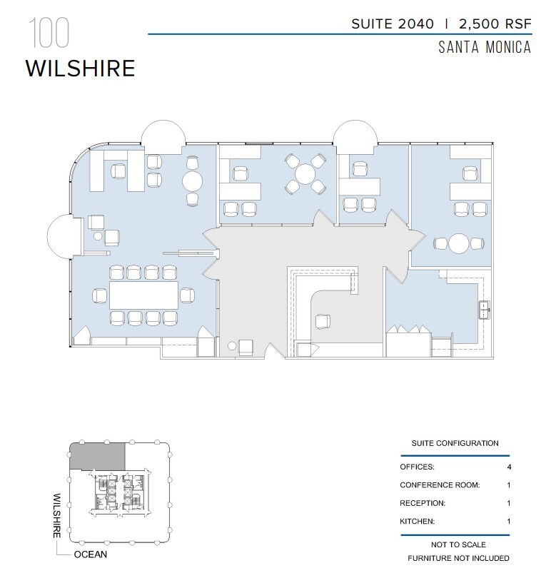 100 Wilshire Blvd, Santa Monica, CA à louer Plan d’étage– Image 1 sur 1
