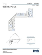 1299 Ocean Ave, Santa Monica, CA à louer Plan d’étage– Image 1 sur 1