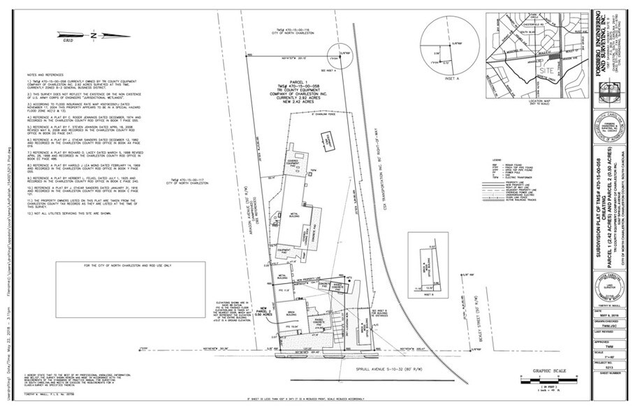 4289 Spruill Ave, North Charleston, SC à louer - Plan cadastral – Image 2 sur 20
