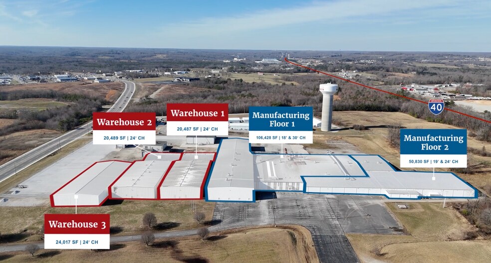 656 Interstate Dr, Crossville, TN à louer - Photo principale – Image 1 sur 26