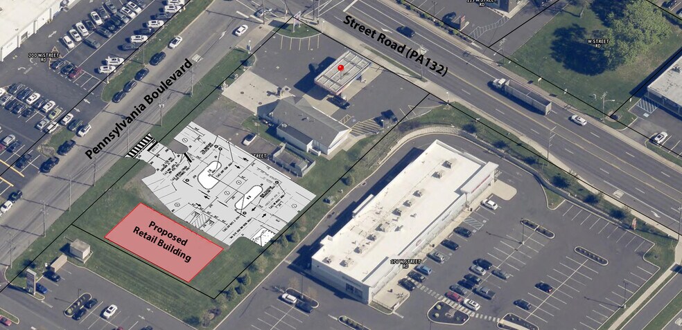 190 W Street Rd, Feasterville, PA à louer - Aérien – Image 2 sur 4