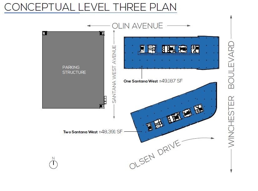 3161 Olsen Dr, San Jose, CA à louer Plan d’étage– Image 1 sur 1
