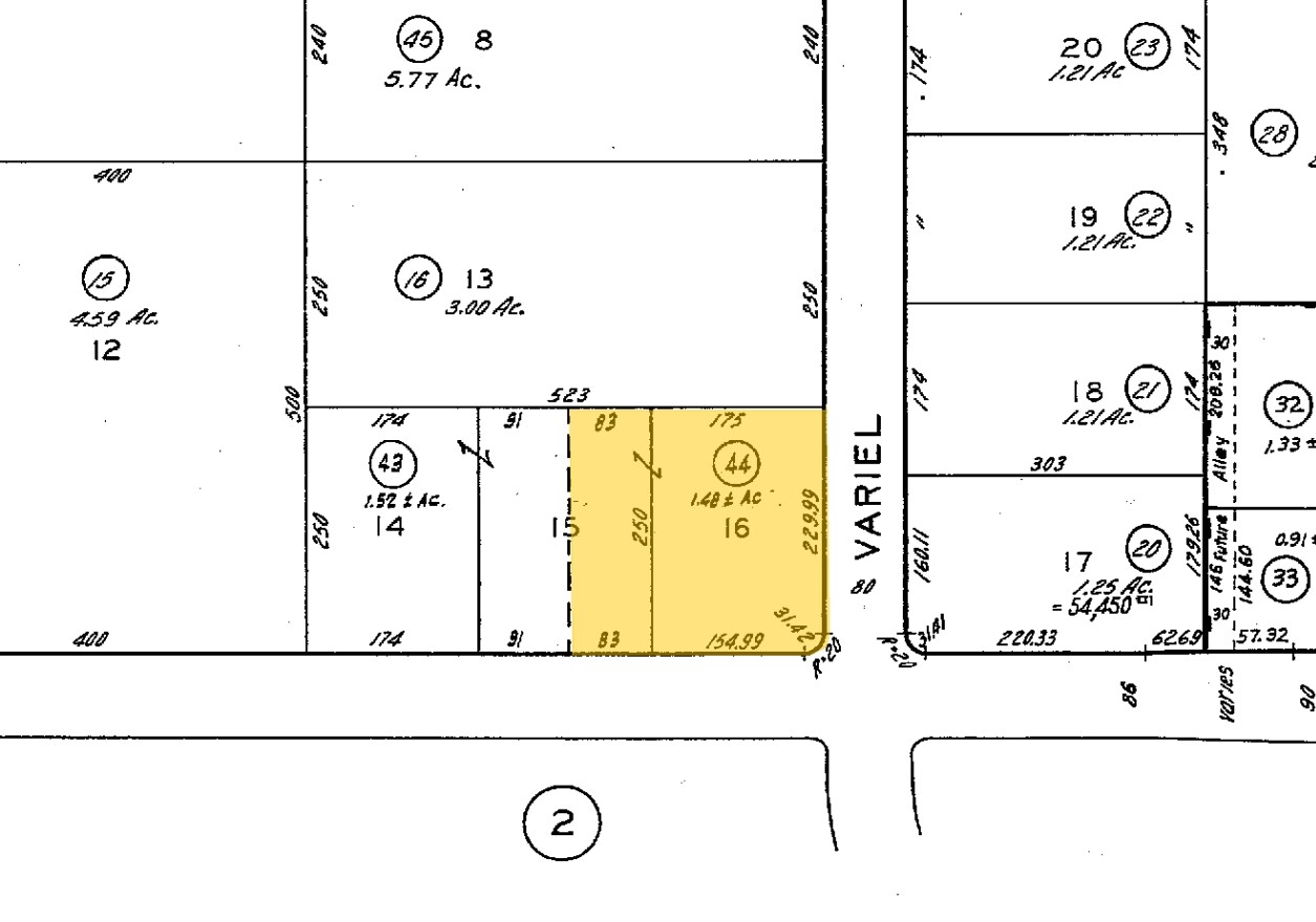 21101-21115 Oxnard St, Woodland Hills, CA à louer Plan cadastral– Image 1 sur 2