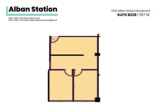 7426-7432 Alban Station Blvd, Springfield, VA à louer Plan d’étage– Image 1 sur 1