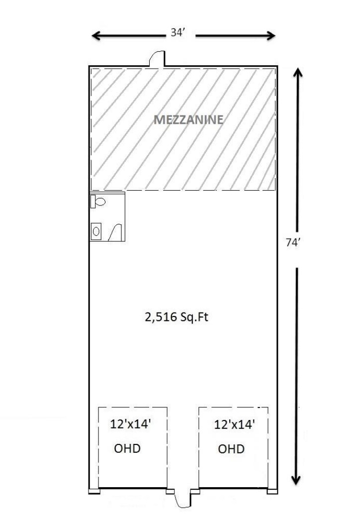 2450 14 Av, Vernon, BC à louer Plan d’étage– Image 1 sur 1