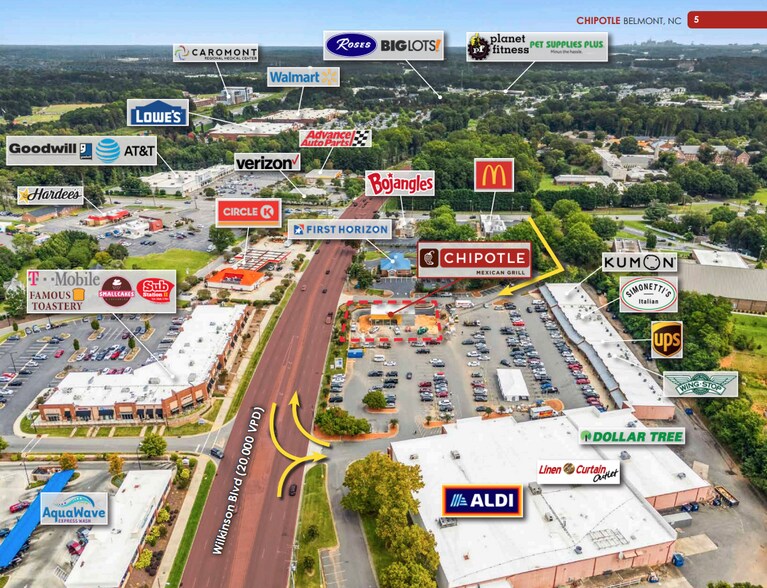 6408-6438 W Wilkinson Blvd, Belmont, NC à vendre - Photo de l’immeuble – Image 3 sur 5