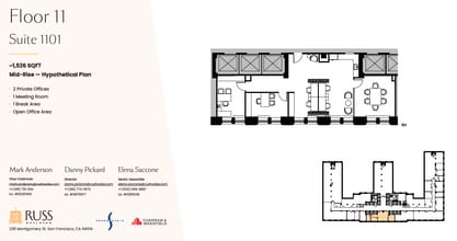 235 Montgomery St, San Francisco, CA à louer Plan d’étage– Image 1 sur 2