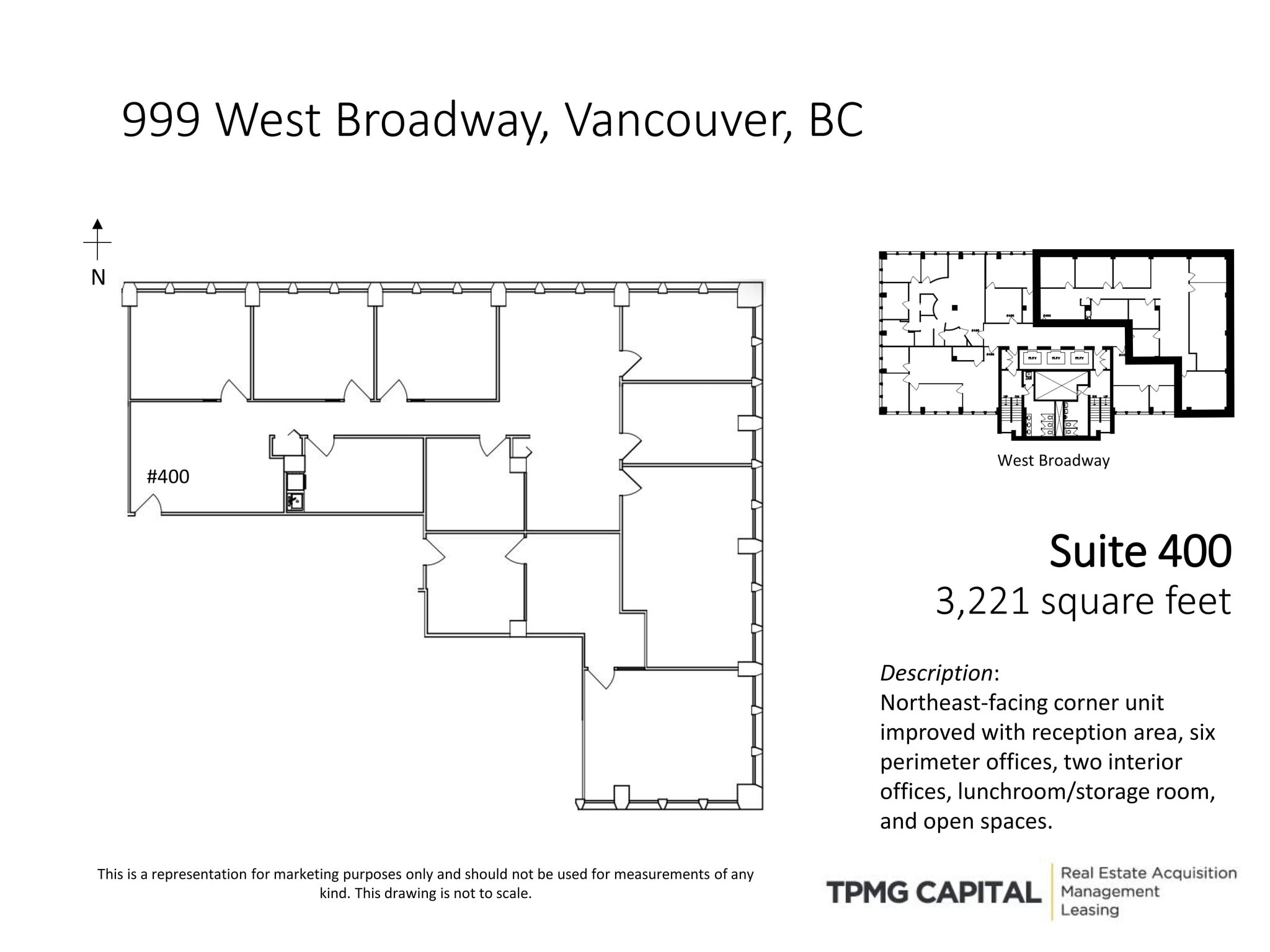 999 W Broadway, Vancouver, BC à louer Plan de site– Image 1 sur 5