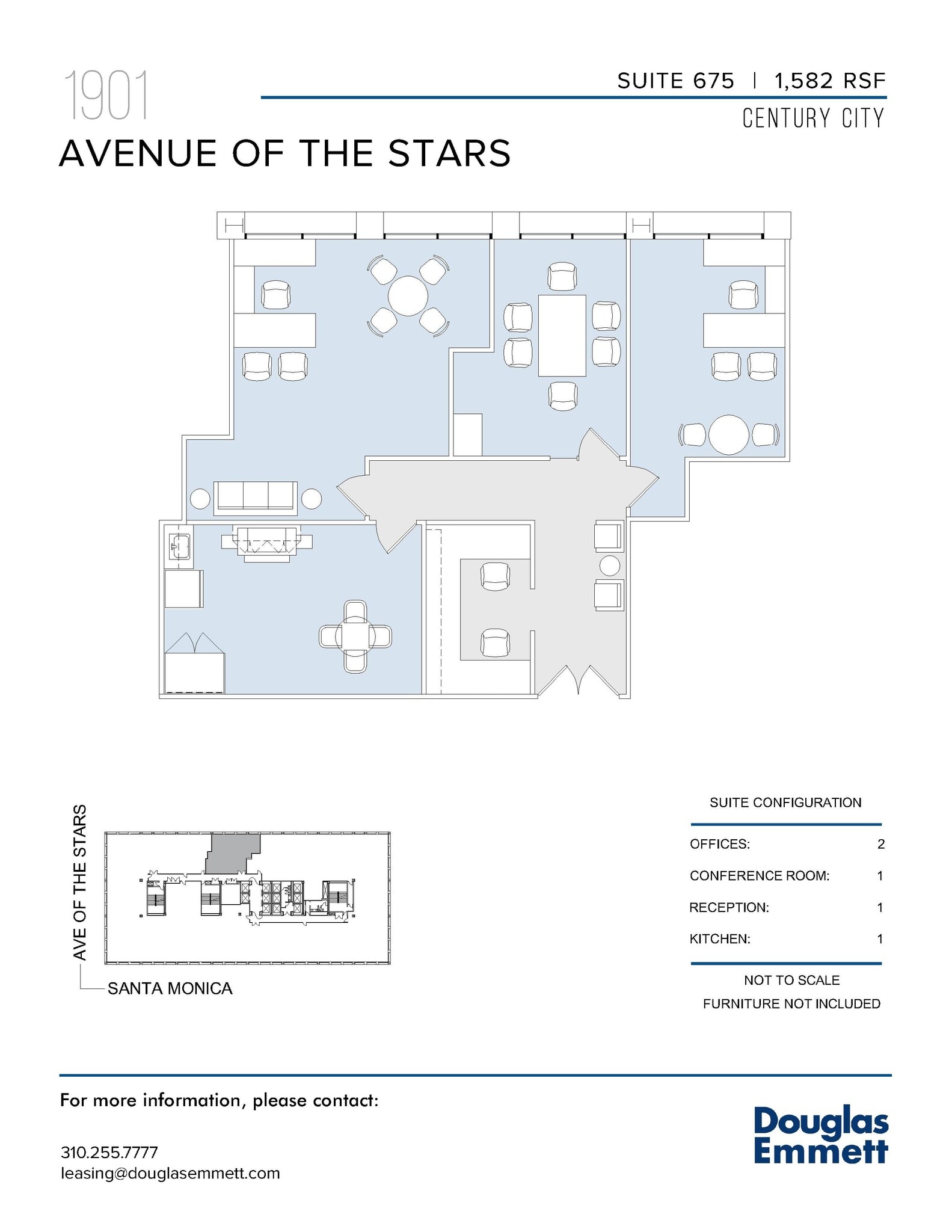 1901 Avenue of the Stars, Los Angeles, CA à louer Plan d’étage– Image 1 sur 1