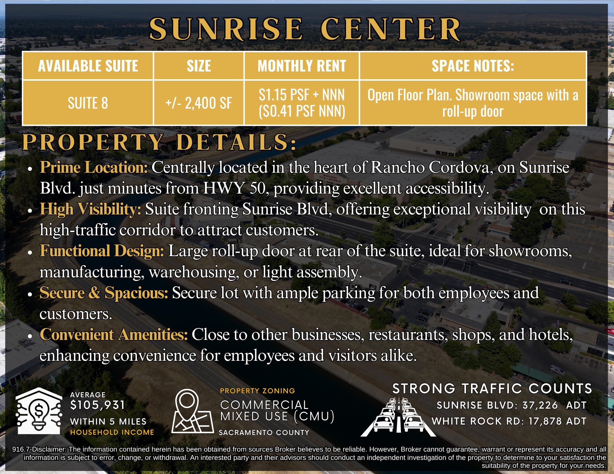 3000 Sunrise Blvd, Rancho Cordova, CA à louer Photo intérieure– Image 1 sur 3