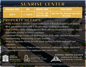 3000 Sunrise Blvd, Rancho Cordova, CA à louer Photo intérieure– Image 1 sur 3