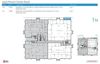 5333 Mission Center Rd, San Diego, CA à louer Plan d’étage– Image 1 sur 1