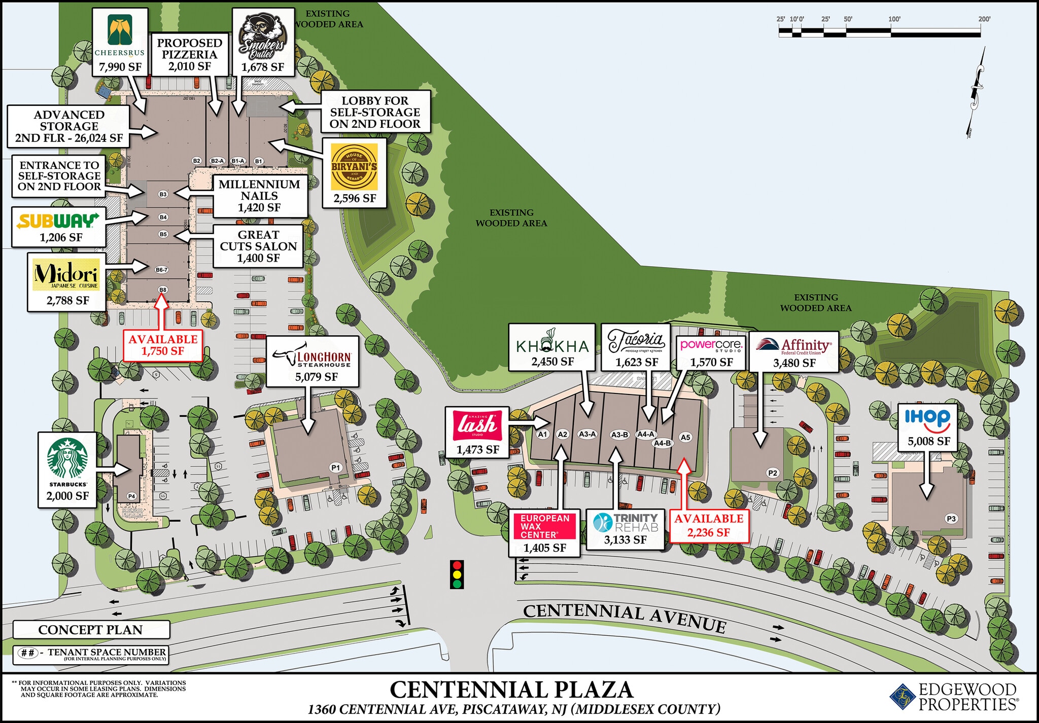 1370-1396 Centennial Ave, Piscataway, NJ à louer Plan de site– Image 1 sur 1