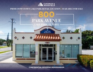Plus de détails pour 800 Park Ave, West Palm Beach, FL - Local commercial à vendre