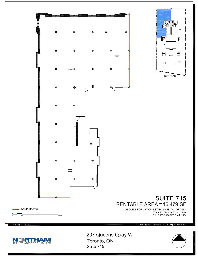 207 Queens Quay W, Toronto, ON à louer Plan d’étage– Image 1 sur 1
