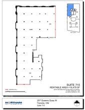 207 Queens Quay W, Toronto, ON à louer Plan d’étage– Image 1 sur 1