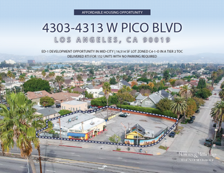 Plus de détails pour 4303-4313 W Pico Blvd, Los Angeles, CA - Terrain à vendre