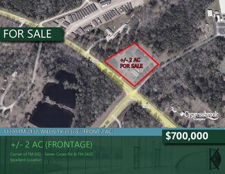 Plus de détails pour 11700 FM 2432 Rd, Willis, TX - Terrain à vendre
