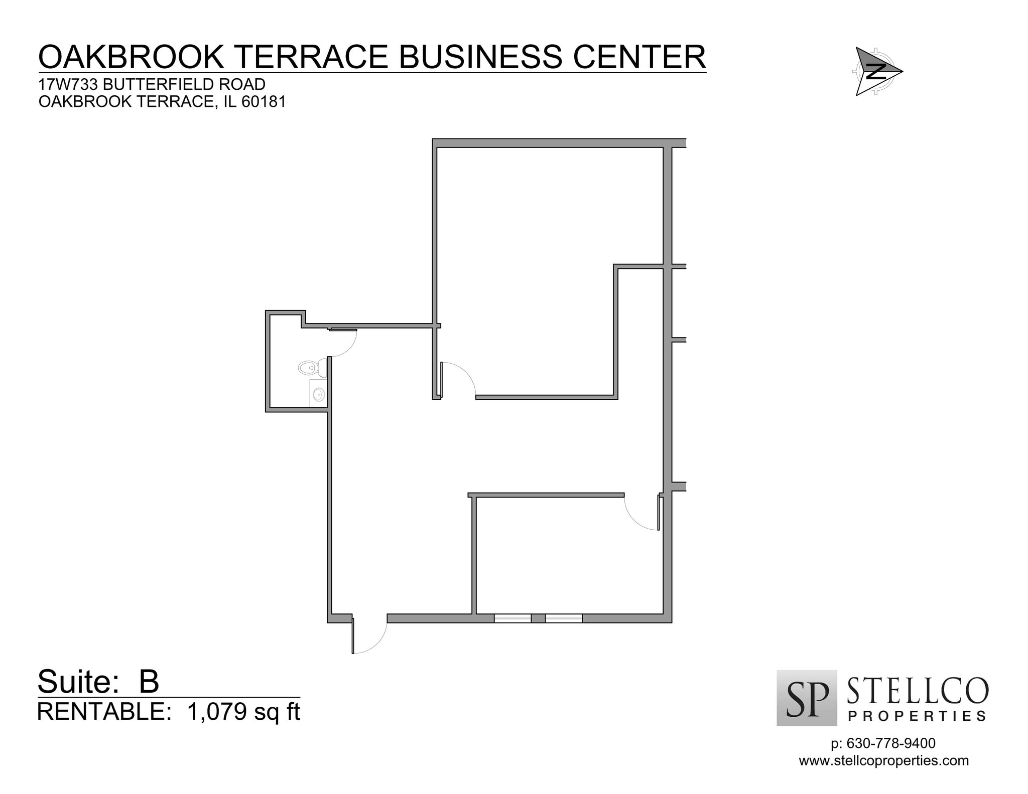 17W695-17W745 Butterfield Rd, Oakbrook Terrace, IL à louer Plan de site– Image 1 sur 1