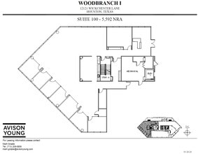 12121 Wickchester Ln, Houston, TX à louer Plan d’étage– Image 1 sur 2