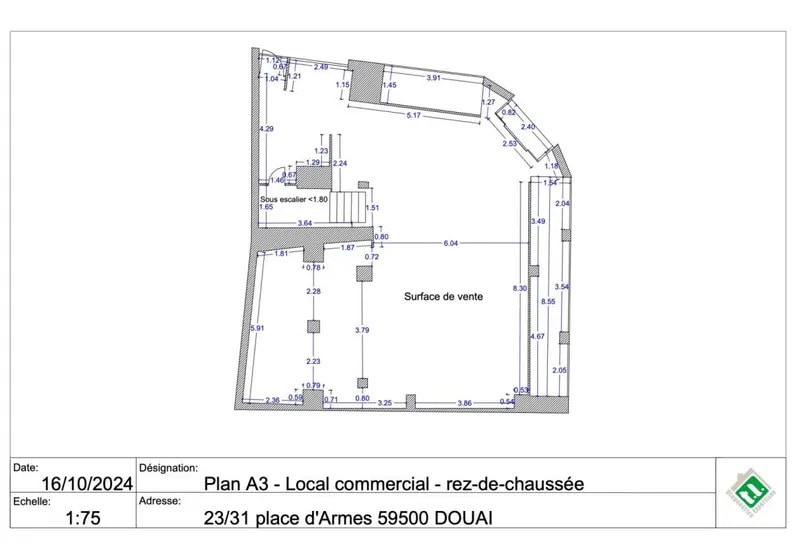 23 Place D'Armes, Douai à louer - Plan d’étage – Image 2 sur 10