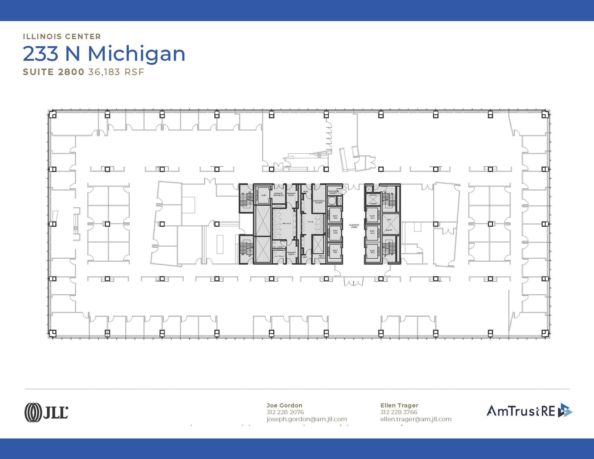 233 N Michigan Ave, Chicago, IL à louer Plan d’étage– Image 1 sur 1