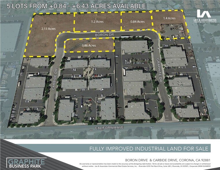BORON DRIVE & CARBIDE DRIVE, Corona, CA à vendre - Photo de l’immeuble – Image 1 sur 4
