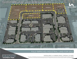 Plus de détails pour BORON DRIVE & CARBIDE DRIVE, Corona, CA - Terrain à vendre