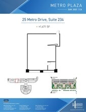 25 Metro Dr, San Jose, CA à louer Plan d’étage– Image 1 sur 1