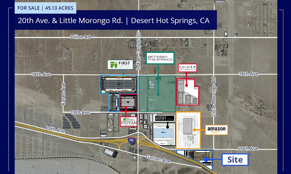 20th Ave, Desert Hot Springs, CA à vendre - Aérien – Image 1 sur 3